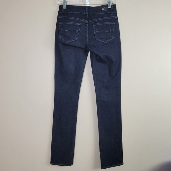 Paige Hidden Hills Straight Dark Wash Denim Blue Jeans Sz 26 - Picture 3 of 16